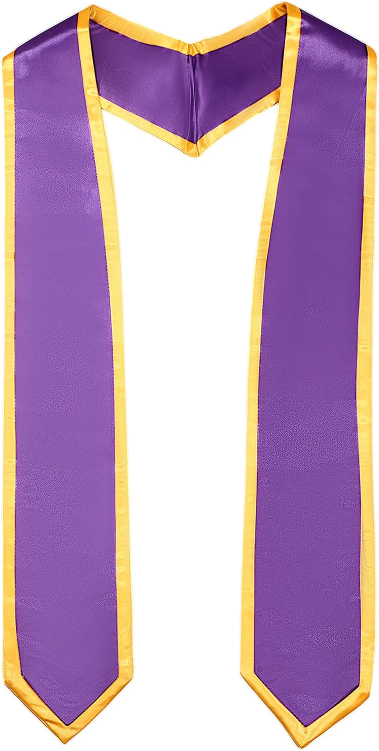 FtyFty Unisex Adult Graduation Honor Stole Classic End With Trim 72" Long - Image 3